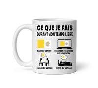 Mug Vatican ce que je fais durant mon temps libre Tasse humour voyage