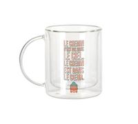 Mug Verre Double Paroi - Le Chemin N'est Pas Dans Le Ciel Méditation Spiritualité Sagesse Buddha Inspiration - Tasse a Cafe et The Isotherme 330ml Effet Suspendu Anti-Brulure Imprime en France
