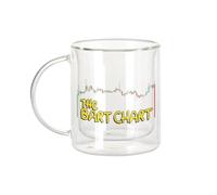 Mug Verre Double Paroi - The Bart Chart Crypto Currency Trading Blockchain Finance Business Bitcoin Humour Frequency - Tasse a Cafe et The Isotherme 330ml Effet Suspendu Anti-Brulure Imprime en France
