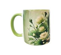 Mug vert pomme en céramique sagesse de bouddha - CBKreation