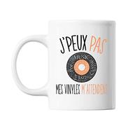 Mug Vinyles j'peux pas Blanc