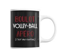 Mug Volley-Ball C'est Ma Routine Tasse Humour