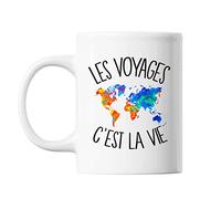 Mug Voyages c'est la vie Voyageur et Voyageuse