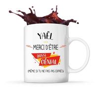 Mug - Yaël - Céramique - Blanc - Cylindrique - Compatible Lave-Vaisselle