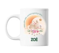 Mug Zoé Adorable Bébé Quand Je Dors Lapin Tasse Cadeau Bébé Enfant