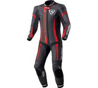 MUGENRACE Assassino Combinaison en cuir de moto 1 pièce perforée pour enfants, noir-blanc-rouge, taille S 152 pour des gamins