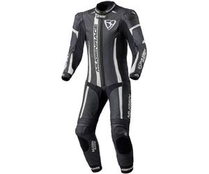 MUGENRACE Assassino Combinaison en cuir de moto 1 pièce perforée pour enfants, Noir/Blanc, Taille 134