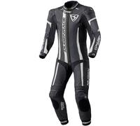 MUGENRACE Assassino Combinaison en cuir de moto 1 pièce perforée pour enfants, Noir/Blanc, Taille 146