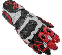MUGENRACE Chili Sport Gants de moto, Noir/Blanc/Rouge, Taille S