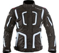 MUGENRACE Diane imperméable dames moto textile veste, noir, Taille S