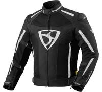 MUGENRACE Diavolo-1 Veste textile de moto imperméable, Noir/Blanc, Taille 5XL
