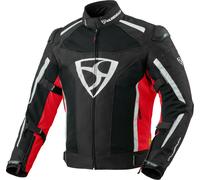 MUGENRACE Diavolo-1 Veste textile de moto imperméable, Noir/Rouge/Blanc, Taille 5XL