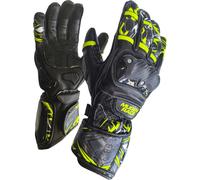 MUGENRACE Moone Sport Motor Gants de vélo, noir/jaune néon, Taille M