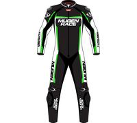 MUGENRACE Ohvale Combinaison en cuir de moto une pièce perforée pour enfants, noir-blanc-jaune, taille 60 62 122 pour des gamins