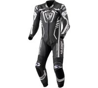 MUGENRACE Predator Combinaison en cuir de moto une pièce perforée, Noir/Blanc, Taille 56
