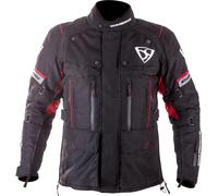 MUGENRACE T-Uno Veste textile de moto imperméable, noir-rouge, taille 3XL pour homme
