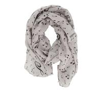 mugesh Écharpe motif notes de musique - Beau cadeau pour les musiciens, gris, 150cm x 50cm