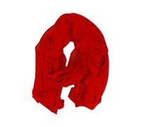 mugesh Écharpe motif notes de musique - Beau cadeau pour les musiciens, rouge, 150cm x 50cm