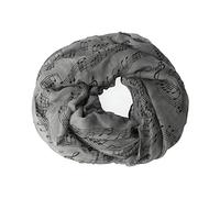 mugesh Écharpe ronde portée musicale grande - Beau cadeau pour les musiciens, gris/noir, taille unique