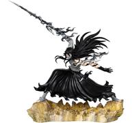 Mugetsu Ichigo Figurine Kurosaki Ichigo Action Figurine Anime Black Wing Ulquiorra Figurines avec modèle de base, Main Sculpture avec base Objets de collection Décoration Cadeau 28 cm