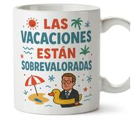 Mugffins cadeau drôle | Las vacaciones están sobrevaloradas en Espagnol | tasse drôle politique | 330 Ml 11 oz | céramique | politica-2 v2