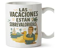 Mugffins cadeau drôle | Las vacaciones están sobrevaloradas en Espagnol | tasse drôle politique | 330 Ml 11 oz | céramique | politica-2 v1