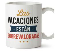 Mugffins cadeau drôle | Las vacaciones están sobrevaloradas en Espagnol | tasse drôle politique | 330 Ml 11 oz | céramique | politica-2 v3