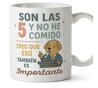 Mugffins cadeau drôle | Son las 5 y no he comido Creo que eso también es importante en Espagnol | tasse drôle politique | 330 Ml 11 oz | céramique | politica v6