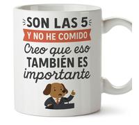 Mugffins cadeau drôle | Son las 5 y no he comido Creo que eso también es importante en Espagnol | tasse drôle politique | 330 Ml 11 oz | céramique | politica v5