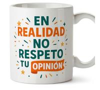 Mugffins cadeau drôle | tasse drôle | En realidad no respeto tu opinión en Espagnol | Graciosas v1