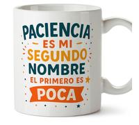 Mugffins cadeau drôle | tasse drôle | Paciencia es mi segundo nombre el primero es Poca en Espagnol | Graciosas v2