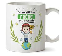 Mugffins Frère Mug/Tasse - Meilleur Frère du Monde - Tasse Originale/Cadeau Anniversaire. Céramique 350 ML