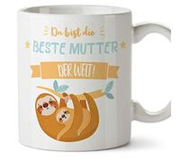 Mugffins Mama Tasse - du Bist Die Beste Mutter der Welt (Modell 3) - Schöne und lustige Kaffeetasse/Mug/Becher ALS Geschenkidee für Mütter/zum Mutt