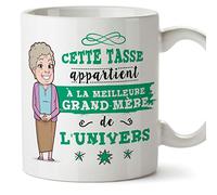 Mugffins Mamie Mug/Tasse - Cette Tasse Appartient à La Meilleure Grand-Mère de l'univers - Tasse Originale/Cadeau Anniversaire/Fête des Mères/Futu