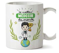 Mugffins Médecin Tasses Originales de café et Petit-déjeuner à Donner Travailleurs Professionnels - Meilleur Medécin du Monde - Céramique 350 ML