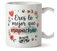 Mugffins mug amour Eres lo mejor que mapachao en Espagnol pour couple et anniversaire | tasse message drôle, cadeu Saint Valentin amoureux | couple, romantique | enamorados v4