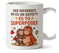 Mugffins mug avec message inspirant | Ser diferente no es un defecto Es tu superpoder en Espagnol | idée cadeau motivation | 330 Ml / 11 oz | petit-déjeuner café | punch v1