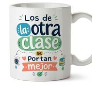 Mugffins mug avec texte Los de la otra clase se portan mejor en Espagnol pour enseignant drôle | cadeau école | céramique 330 Ml/11 oz | Infantil v8