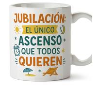 Mugffins mug cadeau retraite Jubilación: el único ascenso que todos quieren en Espagnol 330 Ml/11 oz petit déjeuner homme femme | passe micro-ondes lave-vaisselle | jubilacion v1