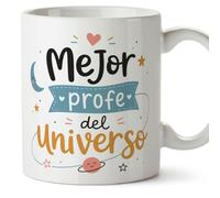 Mugffins mug enseignant avec texte Mejor profe del universo en Espagnol | cadeau professeur école | idée remerciement | Enseñanza v7