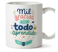 Mugffins mug enseignant avec texte Mil gracias por todo lo aprendido en Espagnol | cadeau professeur école | idée remerciement | Infantil v3