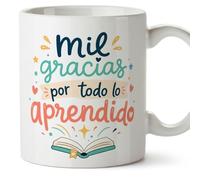 Mugffins mug enseignant avec texte Mil gracias por todo lo aprendido en Espagnol | cadeau professeur école | idée remerciement | Infantil v2