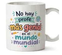 Mugffins mug enseignant avec texte No hay profe más genial en el mundo mundial en Espagnol | cadeau professeur école | idée remerciement | Infantil v2