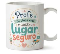 Mugffins mug enseignant avec texte Profe tu clase era nuestro lugar seguro en Espagnol | cadeau professeur école | idée remerciement | Infantil v2