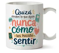 Mugffins mug enseignant avec texte Quizá olviden lo que dijiste pero nunca cómo les hiciste sentir en Espagnol | cadeau professeur école | idée remerciement | Infantil v2