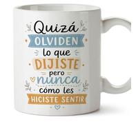 Mugffins mug enseignant avec texte Quizá olviden lo que dijiste pero nunca cómo les hiciste sentir en Espagnol | cadeau professeur école | idée remerciement | Enseñanza v1