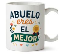 Mugffins mug grand-père avec texte Abuelo eres el mejor en Espagnol | cadeau pour papy | 330 Ml / 11 oz | Abuelitos-2 v1.2MA