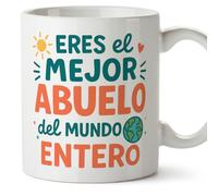 Mugffins mug grand-père avec texte Eres el mejor abuelo del mundo entero en Espagnol | cadeau pour papy | 330 Ml / 11 oz | Abuelitos-2 v2