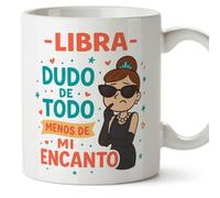 Mugffins Mug Horoscope Balance drôle avec phrase - Libra - Dudo de todo menos de mi encanto en Espagnol cadeau Balance amusant à offrir signes du zodiaque | Zodiaco Humor v1
