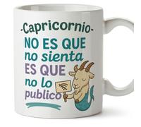 Mugffins Mug Horoscope Capricorne drôle avec phrase No es que no sienta Es que no lo publico en Espagnol cadeau Capricorne amusant à offrir signes du zodiaque | Zodiaco Humor v1